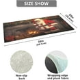 thumbnail image 3 of GZHJMY Christmas Santa Claus Area Rug, Anti Fatigue Large Floor Mat, Soft Washable Plush Carpet with Non-Slip Rubber Back for Entryway, Bedroom, Sink, Kitchen, Bathroom, 39 x 20 Inch Carpet Runner, 3 of 7