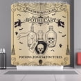 thumbnail image 4 of Halloween Shower Curtain, Devil Witch Skull Magical Chemistry Potions Pattern Bath Curtains Funny Halloween Bathroom Curtain Waterproof Fabric with Hooks for Home Decor, 72Wx84H, 4 of 6