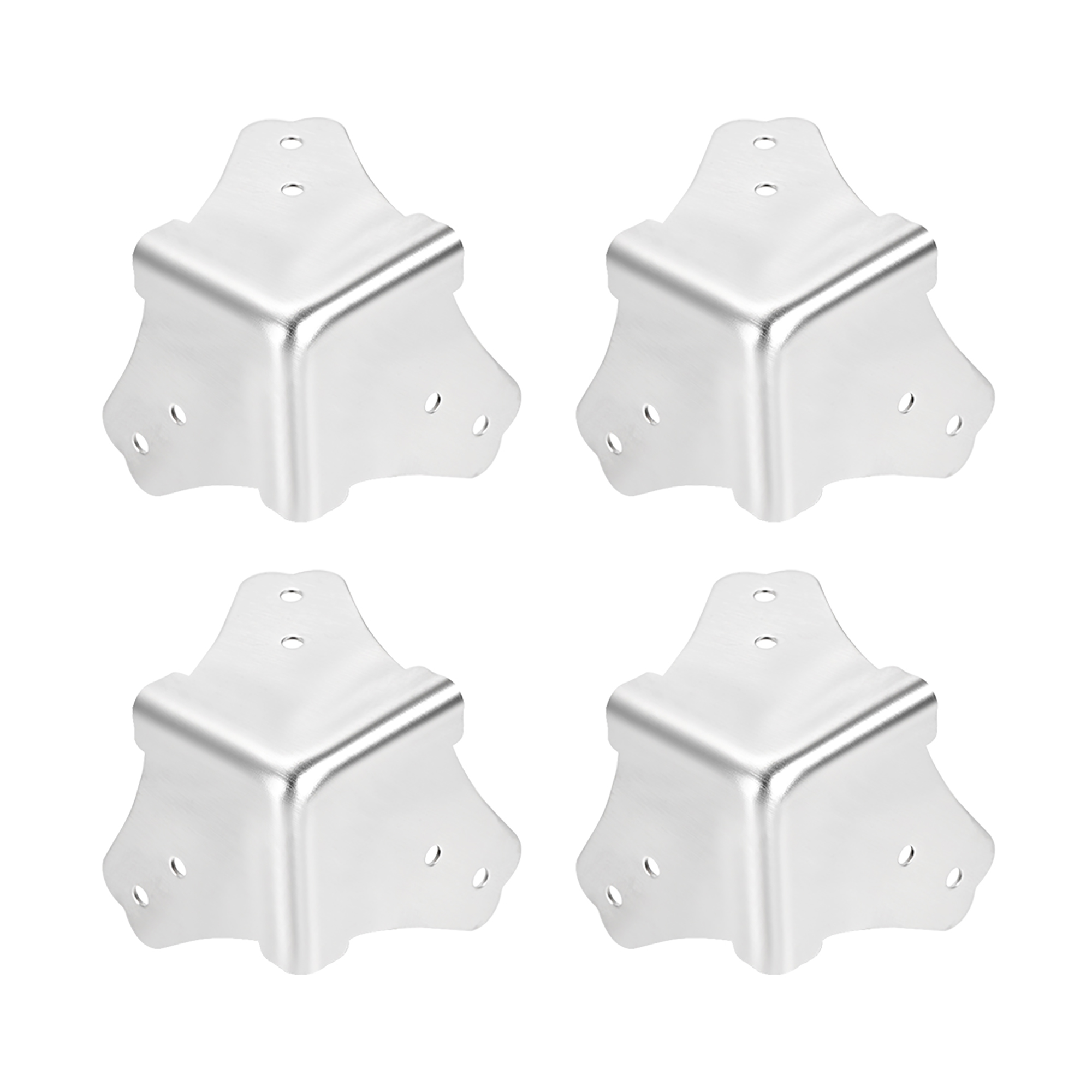 Metal Box Corner Protectors Edge Guard Protector 44 x 44 x 44mm 4 pcs