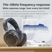 FiiO FT1 Pro Open-Back Planar Magnetic Wired Hi-Fi Headphones for Home, Studio, Recording, High Sensitivity (Black)