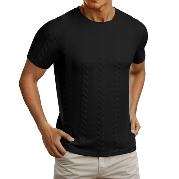 ibiyuan Mens T Shirts Multipack Crew Neck Casual Short Sleeve Y2k Mens Muscle Shirt Summer Plain Tees Going Out Tops