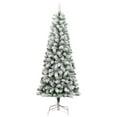 thumbnail image 4 of vidaXL Artificial Hinged Christmas Tree 300 LEDs & Flocked Snow 82.7", 4 of 8