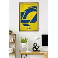 thumbnail image 2 of NFL Los Angeles Rams - Logo 25 Wall Poster, 22.375" x 34" Framed, 2 of 5