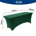 thumbnail image 2 of [6 pies] Funda para mesa de patio elástica rectangular, ajustada, lavable y resistente a las arrugas para eventos, bodas, banquetes y fiestas, 2 of 5