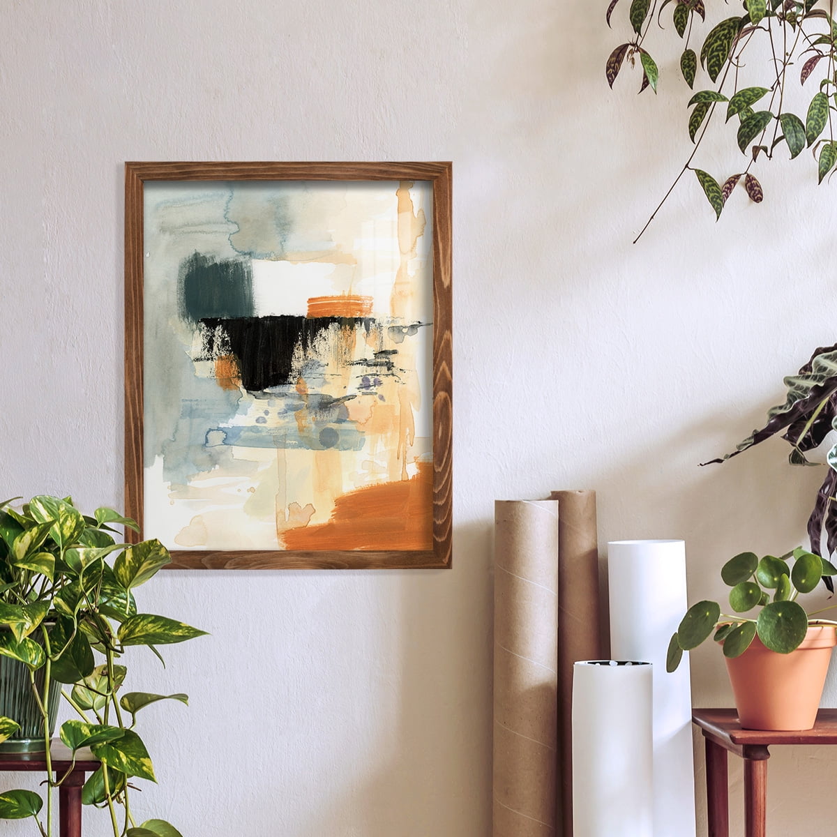 Seria IV - Framed Print w/glass - Walnut