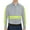 Grey/Fluorescent Visibility Trim, variant on Red Kap Men's Long Sleeve Wrinkle-Resistant Cotton Work Shirt