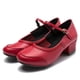 thumbnail image 2 of Zapatos de baile cuadrados para mujer, zapatos de baile estándar con diamantes de imitación, suela suave antideslizante, zapatos para personas mayores de mediana edad, primavera y otoño, 2 of 4