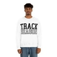 thumbnail image 3 of Track Season Sweatshirt Trendy Track and Field Long Sleeve Shirt White Small, 3 of 8