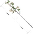 thumbnail image 2 of Inch Artificial Malus Spectabilis Branches Flowers Stems Silk Tall Fake Flower Arrangements for Home Wedding, Faux Flowers Spring Decoration, Pack of 4 Bundles(White), 2 of 5