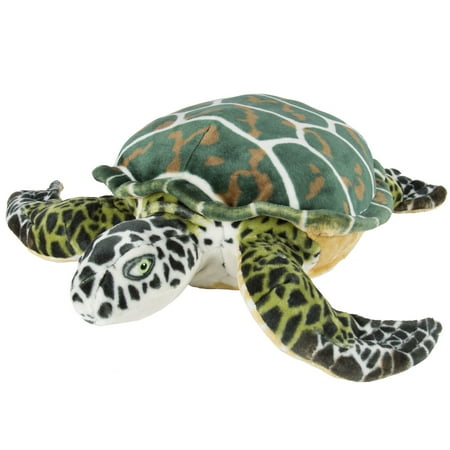 Large Sea Turtle Plush Animal Realistic Tortoise Soft Stuffed Toy ...