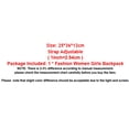 thumbnail image 2 of Women Corduroy Backpack Travel Rucksack Handbag School Bag, 2 of 3