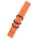 thumbnail image 2 of Correa de reloj de 20 mm, correa de nailon duradera de 2 articulaciones, correa de reloj para reemplazo de reloj (naranja con hebilla negra), 2 of 5