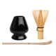 thumbnail image 1 of Bewildely Juego de Matcha japonés 3 en 1, batidor de bambú seguro, juegos de té de cucharadita, tienda de bebidas para interiores, herramientas para Teteras Negro Bewildely HA010720-01B, 1 of 6