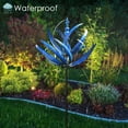 thumbnail image 5 of Turbina eólica de jardín | Spinner dinámico de jardín de hierro forjado 3D | Molino de viento giratorio de 360 grados para exteriores para balcones, porches, patios, jardines, 5 of 5