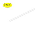 thumbnail image 1 of Unique Bargains 3mm×3mm×10' ABS Plastic Square Bars Rod for Architectural Model Making DIY White 2 pcs, 1 of 2