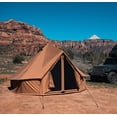 thumbnail image 3 of (2 pack) WHITEDUCK Regatta Canvas Bell Tent - w/StoveJack, Waterproof, 4 Season Luxury Camping and Glamping Yurt Tent Outdoor (10' (3M), Water Repellent, Desert Red), 3 of 7