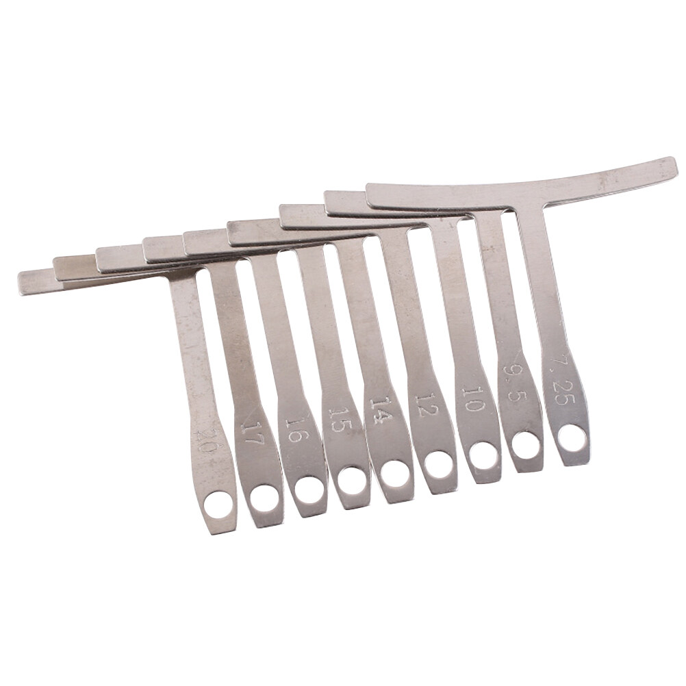 9pcs One Set Guitar T Shaped Measuring Calipers Adjustment Stainless