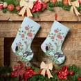 thumbnail image 6 of Salouo Chinoiserie Floral Palm Tree Print Christmas Decorations Stockings 1 Pack 18'' Xmas Stockings Holiday Stocking Personalized Farmhouse Decor for Home Family Party Tree, 6 of 7