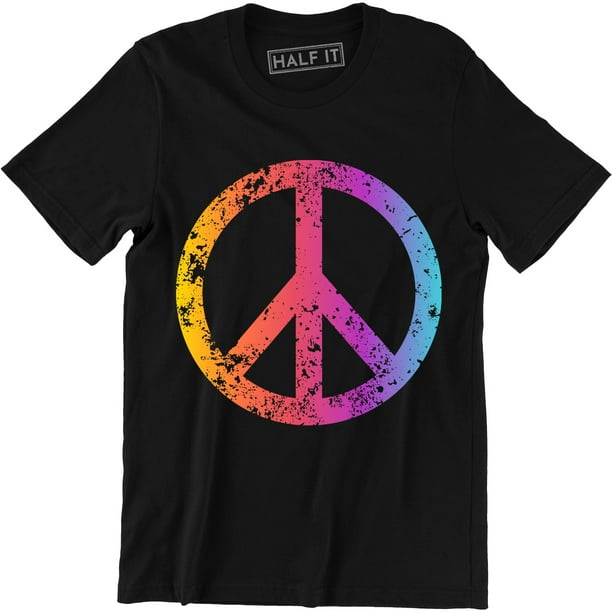 Half It - Peace Symbol Choice Of Colors T-Shirt - Walmart.com - Walmart.com