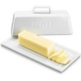 thumbnail image 1 of CPDD Ceramic Butter Dish with No Slip Lid & Handle, Dishwasher Safe, Holds One Stick, 7.5 Inch Wide, White, 1 of 7
