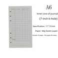thumbnail image 4 of Bolsa de almacenamiento con cierre de cremallera, tamaño A6, hojas sueltas, núcleo interior, mesa de presupuesto, cuenta de mano, papel Kraft, página interior, núcleo de 6 agujeros, 4 of 6