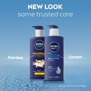NIVEA MEN Maximum Hydration 3-in-1 Body Lotion, 48-Hour Moisturizer, 16.9 fl oz