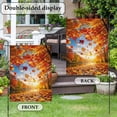 thumbnail image 2 of Fall Maple Tree House Flag 28 x 40 Inches, Country Red Maple Leaf Lake Sunshine Landscape Weather Proof Outdoor Patio Flags Double Sided Small House Decoration for Yard Lawn Outside Home, 2 of 9
