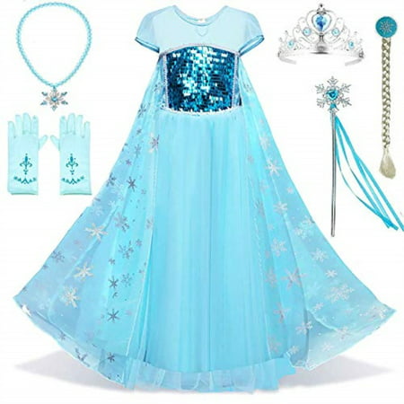Romy's Collection Snow Queen Elsa Party Dress 78, Blue