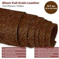 thumbnail image 2 of ELW 6-7 oz. 2.4-2.8mm Cognac Pre-Cut 15-17 SQ FT 1.39-1.57m2  Full Grain Leather Bison Hide Tooling, Carving, Molding, DIY Craft Projects, Bag, Chap, Motorcycle, Shoe, Clothing, Jewelry, Wrapping, 2 of 8