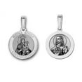 thumbnail image 3 of Saint Roch Religious Medal - 2/3 inch Size of Dime, Sterling Silver, 3 of 3