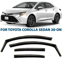 CLIM ART in-Channel Incredibly Durable Rain Guards for Toyota Corolla 2020-2026 Sedan, Original Window Deflectors, Vent Window Visors, Vent Deflector, 4 pcs. - 620374