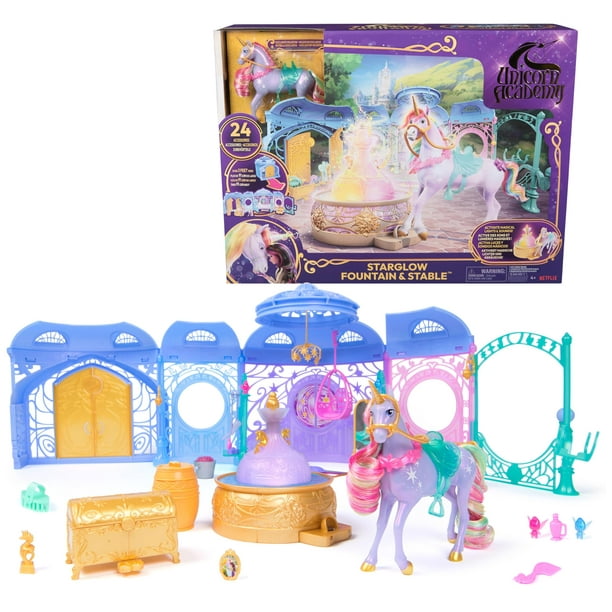Fuente y establo Starglow de Playset Unicorn Academy con Wildstar