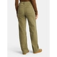 thumbnail image 3 of Time and Tru Women's High Rise Straight Jeans with Carpenter Details, 30" Inseam, Sizes 0-20, 3 of 5