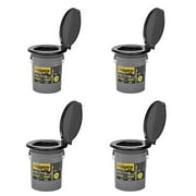 Reliance Products Luggable Loo Portable Lightweight 5 Gal Toilet, Gray (4 Pack)