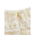 thumbnail image 4 of Wangsaura Women's Off Shoulder Lace Trim Sweater Kawaii Long Sleeve Ruffle Cable Knit Shirt Pullover Sweatshirt Sweaters Tops, 4 of 6