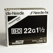 BD Needle Only 22 Gauge 1.5 inch 100/box  305156