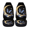 thumbnail image 5 of XYZCANDO Butterfly Moon Car Front Seat Covers for Man Waterproof Front Seat Cover Set Washable Elastic, for SUV Vehicle Truck, 5 of 10