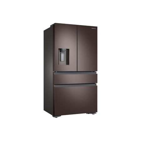 Samsung - 22.6 Cu. Ft. 4-Door Flex French Door Counter-Depth Refrigerator - Tuscan Stainless Steel