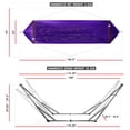 thumbnail image 2 of Tranquillo Hamac Double avec Support Capacité 550lb Acier Inoxydable Hamac Double avec Barre d'Écartement/support Robuste Flexible Portable, Extérieur Intérieur, Violet, 2 of 5