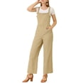 thumbnail image 1 of Unique Bargains Women's Ruffled Neck Country Style Jumpsuits, 1 of 6