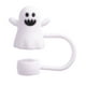 thumbnail image 2 of Tapas de pajita de Halloween con forma de calabaza fantasma, tapa de silicona con forma de calabaza fantasma, accesorios para pajitas reutilizables, accesorios para vasos, decoraciones de Halloween, c, 2 of 6