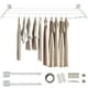 thumbnail image 1 of Tendedero Plegable, Tendedero Retractil Pared, Cable de Acero, Reforzado con Metal, para Colgar Ropa y Mantas Pesadas, Adecuado para Patio, Balcón, Terraza, Exterior(Blanco, 4 lineas), 1 of 7