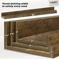 thumbnail image 4 of Floating Shelves, Set of 3 Wall Shelves (Multiple Sizes & Colors) by Icona Bay, 4 of 7