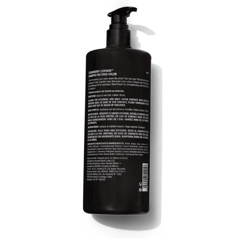 Strawberry Leopard Shampoo for Vivid Color, Repairs and Strawberry Leopard Shampoo for Vivid Color, Repairs and
