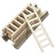 thumbnail image 2 of Escalera para casa de muñecas de 20 piezas, muebles de madera en miniatura sin pintar, decoración, Mini adorno para casa, 2 of 6