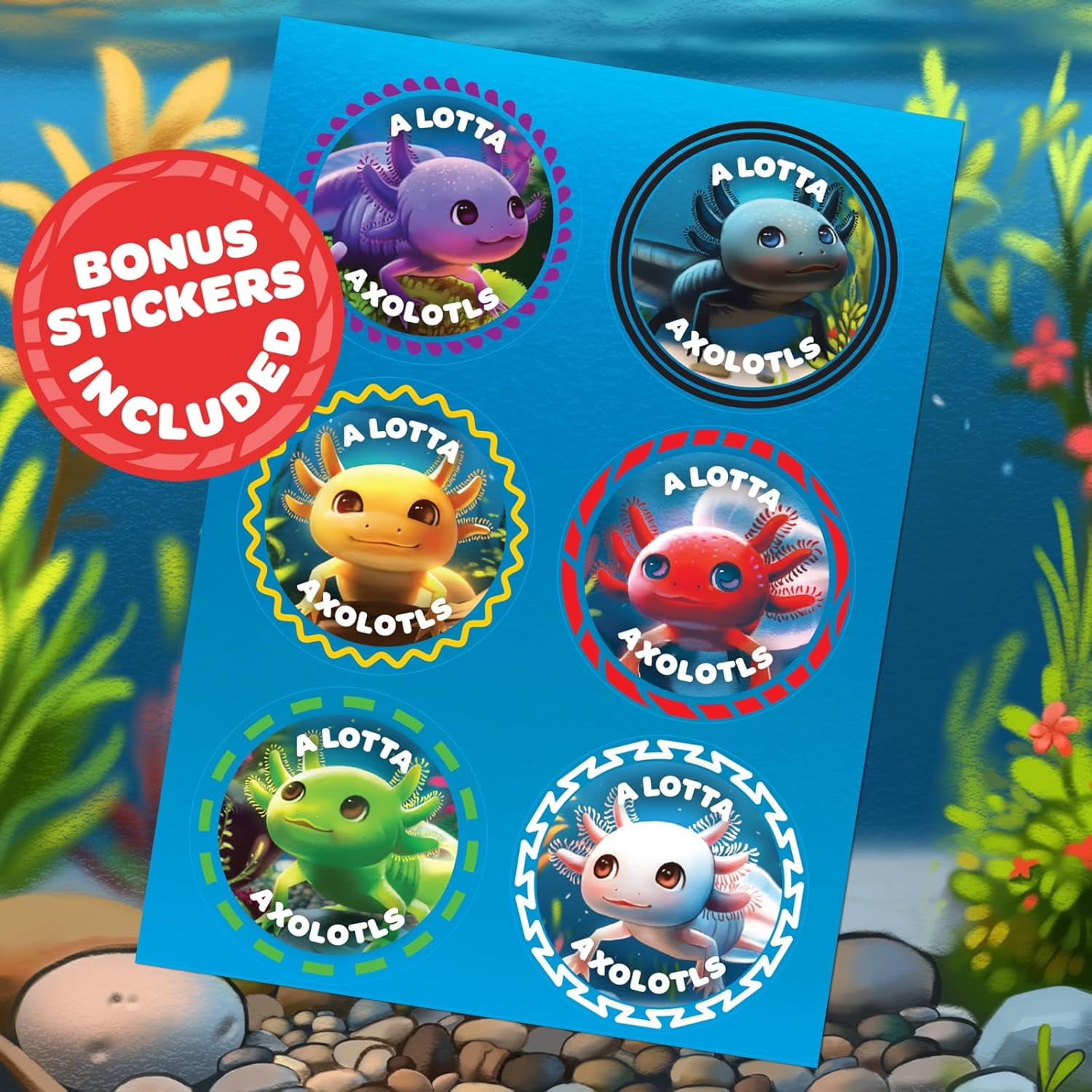 A Lotta Axolotls, Lighthearted Card Game, Great for Game Night, Perfect for Kids and Adults, Ages 6 and Up