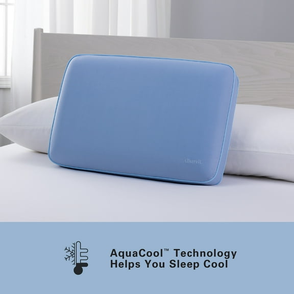 Allswell AquaCool Memory Foam Pillow, Standard Queen (16” x 25” x 5.5”)