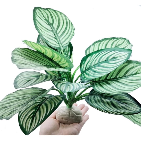 Reptile Terrarium Decor, Amphibian Habitat Decor, Artificial Plants for Crested Gecko Tank Accessories Suitable for Leopard Gecko Bearded Dragon Lizard Chameleon Snake Tortoise