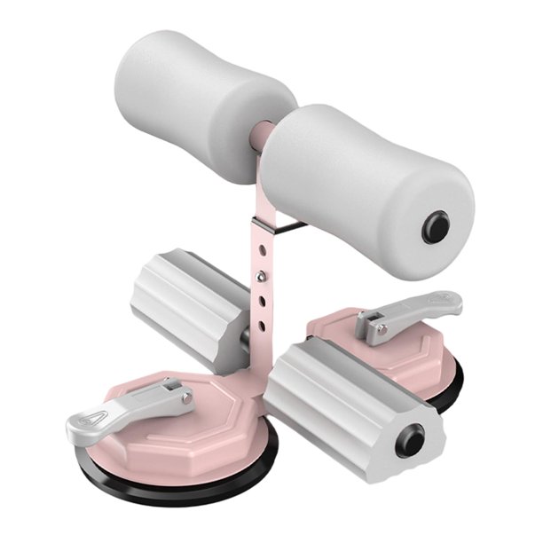 Barra de abdominales Dispositivo de asistencia con 3 ajustes de altura Rosa gris Sunnimix Barra para sentarse