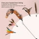thumbnail image 4 of Cat Teaser Feather Cat Charmer Wand Caña De Pescar Telescópica 5 Kits De Reemplazo Pet Cat Toy Serendint PT001232-00, 4 of 6